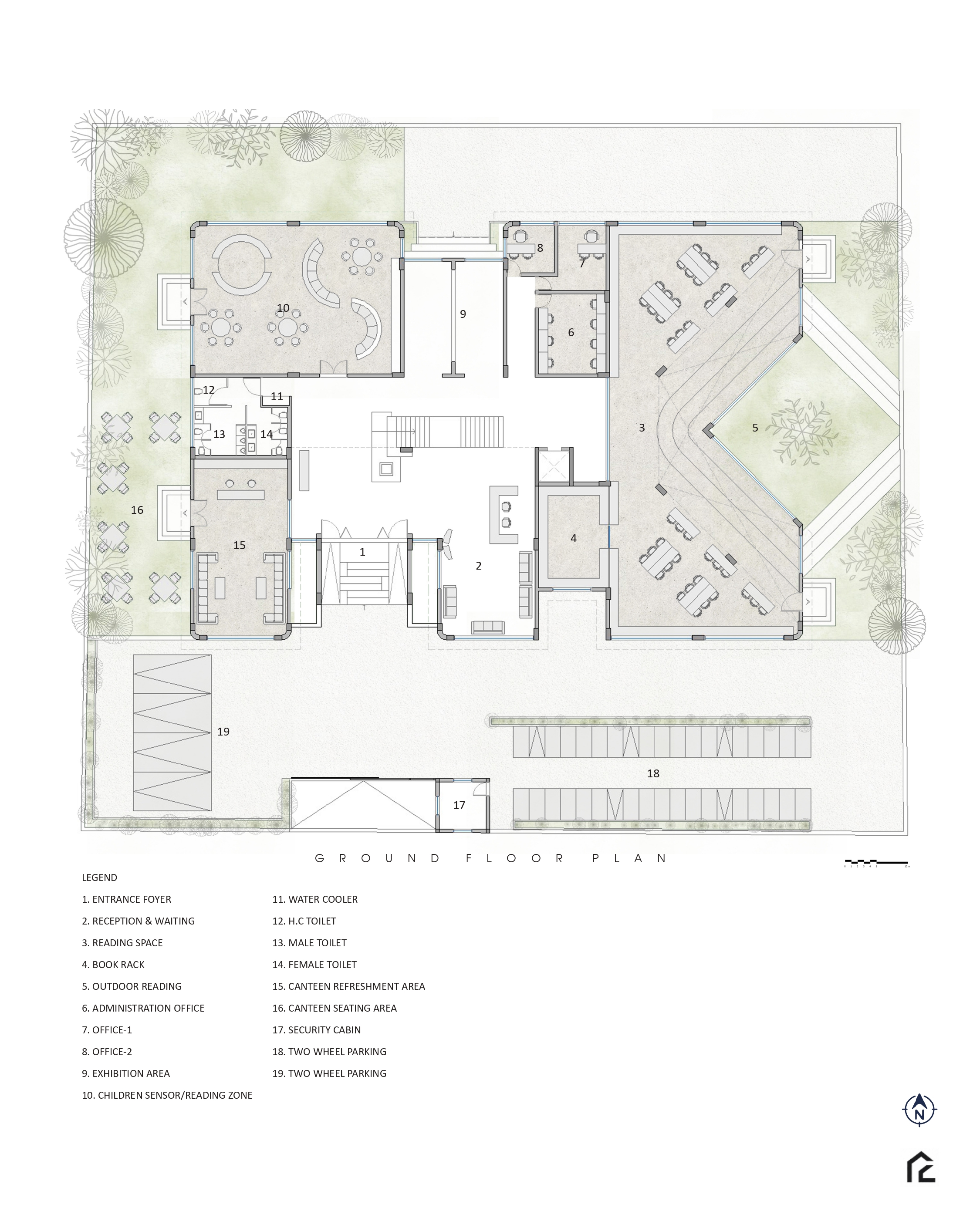 Central Atrium & Stack Area